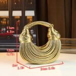 Glossy Trendy Design Sense Handmade Dumpling Bag Hand-Held Crossbody Bag Knotted Rope Noodles Bag Fashionable Personality Female Bag - Image 4