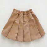 Cartoon Polo Shirt And Pleated Dress Set for Baby Girls in a Collegiate Style, for Outdoor - Image 4