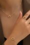 1pc Elegant Twisted Flower Ring, 1pc Necklace & 1 pcBracelet for Women - Classic Jewelry Gift