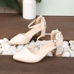 Women'S Elegant French-Inspired Mid-Heel Sandals with Ankle Strap & Bow Detail - Chic Pointed Toe Block Heel Pumps for Spring/Summer, Versatile & Fashionable Hollow Cutouts, Strappy Sandals - Image 10