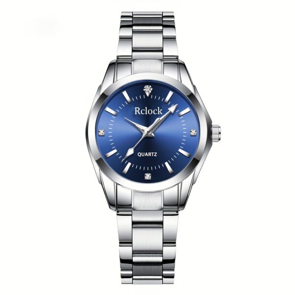 Elegant Ladies Quartz Watch - Fashionable Round Alloy Case, Non-rechargeable Battery, Women's Watch, Quartz Watch,able Multifunctional - Image 3