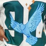 Women's Y2K Mesh Panel Athletic Style Short Sleeve Top - Casual Sporty Tee with "90 BIRTHDAY" Lettering & Eagle Design, Breathable White Base, Perfect for Spring/Summer, Summer Fashion | Vibrant Color Contrast - Image 7