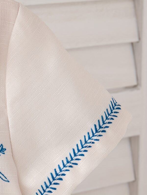 Boys' Short-Sleeved Shirt with Turned-Up Collar and Shorts Set in Vacation Style - Image 10