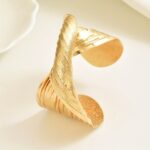 A Bold Twisted Line Design With A Matte Finish, This European And American Style Bangle Is Suitable For Daily Wear By Women. - Image 2