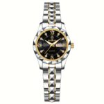 BINBOND Women's Light Luxury Quartz Watch with Night Glow, Double Calendar, Stainless Steel Band & Blue Dial - Elegant Casual & Formal Watch for Casual Attire - Image 5