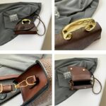 1pc 6 Colors to Choose from - Elegant Crocodile Imitation Clutch - Fashionable And Versatile Shoulder Crossbody Bag - with Detachable Shoulder Strap - Waterproof Evening Bag with Golden Swan-Shaped Handles, Adding Elegance And Sophistication, Suitable for Matching Simple And Capable Clothing, And for Attending Weddings, Parties And Banquets - Choose from Black/White/Blue/Grey And Other Colors. - Image 6