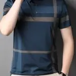 Men's Summer Plaid Shirt - Casual Short Sleeve, Nylon Blend, Stretch Fabric, Non-Transparent - Image 9