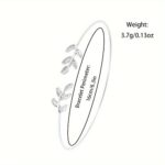 2pcs/set Women's Casual Round Pointer Quartz Watch Analog PU Leather Wrist Watch & Leaf Bangle, Gift For GirlsHer - Image 7