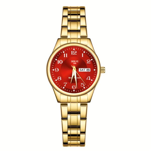 DEBLVE Women'S Ultra-Thin Stainless Steel Quartz Watch - Stylish, Lightweight, IPX7 with Calendar, Luminous Day Display, and Stainless Steel Band - Perfect for Casual Wear, DEBLVE - Image 15