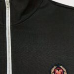 Men's Casual Zip-Up Pullover Sweatshirt - Soft, Comfortable Long Sleeve with Rose Logo, Stand Collar, Ideal for Spring/Fall, 100% Polyester - Image 7