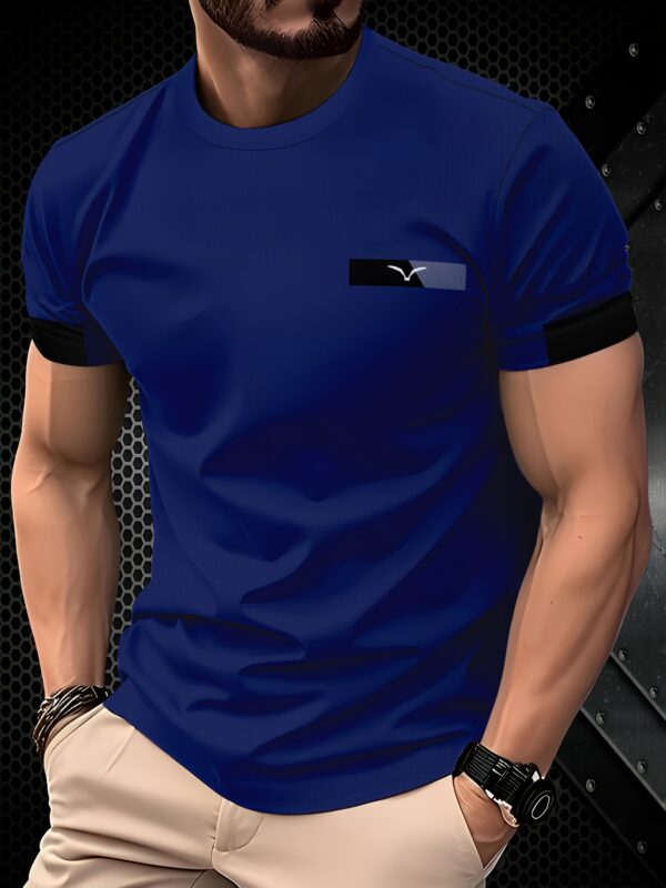 Dark Gray Goose Logo Men'S Stylish T-Shirt - Image 4