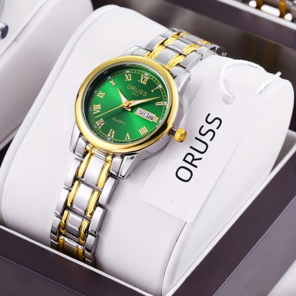 Trendy, Versatile, Fashionable, Chic Women's Watches, Retro, High-end, Foreign, Individual, Accurate, Double Date, Beautiful Women's Watches - Image 2