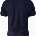 Trendy Letters Print Men's Athletic V-Neck Henley T-Shirt - Short Sleeve Casual Workout Top For Spring Summer Fitness Holiday - Image 5
