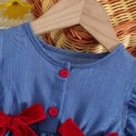 Summer Fashion Versatile Dress for Baby Girls, Featuring a Denim Sleeveless Design, Perfect for Outings And Embodying a Sweet, Princess-Like Style. - Image 3