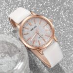 5pcs/1pc New Fashionable and Elegant Women'S Round Quartz Watch + Fashionable Accessory Set for Valentine'S Day, Easter, Ramadan, Birthday, Christmas, Gift for Friends and Family, Eid Al-Adha - Image 4