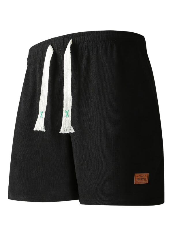 Men'S Stylish High-End Corduroy Shorts - Perfect for Travel and Beach Vacations, Casual Comfort with Pockets, Summer Casual Waist with Drawstring, Ideal for Outdoor Activities, Sports, and Gifts, Travel Essentials|Stylish Shorts|Polyester Fabric - Image 6