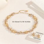 One Set of Fashionable Western Style Imitation Pearl Necklace - Image 4