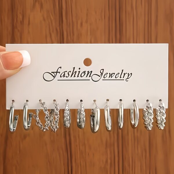Elegant Geometric Earrings With Peach Heart And Twisted Design, Imitating Pearls, Suitable For Daily Wear, Parties, Banquets, And Gifts. - Image 10