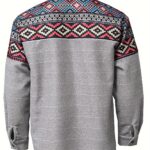 Men's Casual Fashion Jacket - Soft Blend, Long Sleeve with Lapel Collar, Perfect for Outdoor Activities & Trendy Looks - Image 2
