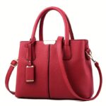 Large Capacity Gray PU Tote Bag - Stylish Versatile Shoulder & Bag with Adjustable Straps, Zip Closure, and Polyester Lining - Image 7