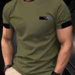 Dark Gray Goose Logo Men'S Stylish T-Shirt - Image 5