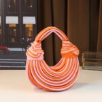 Glossy Trendy Design Sense Handmade Dumpling Bag Hand-Held Crossbody Bag Knotted Rope Noodles Bag Fashionable Personality Female Bag - Image 5