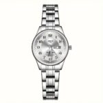DEBLVE Women'S Ultra-Thin Stainless Steel Quartz Watch - Stylish, Lightweight, IPX7 with Calendar, Luminous Day Display, and Stainless Steel Band - Perfect for Casual Wear, DEBLVE - Image 5