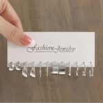 Elegant Geometric Earrings With Peach Heart And Twisted Design, Imitating Pearls, Suitable For Daily Wear, Parties, Banquets, And Gifts. - Image 7