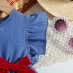 Summer Fashion Versatile Dress for Baby Girls, Featuring a Denim Sleeveless Design, Perfect for Outings And Embodying a Sweet, Princess-Like Style. - Image 5