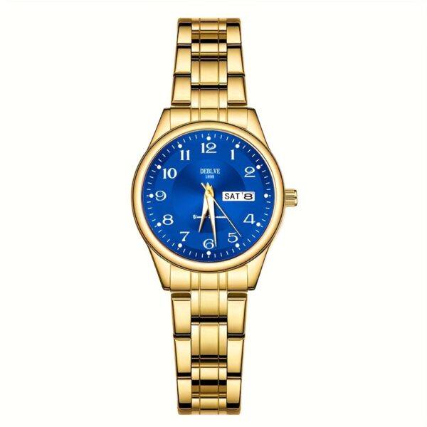 DEBLVE Women'S Ultra-Thin Stainless Steel Quartz Watch - Stylish, Lightweight, IPX7 with Calendar, Luminous Day Display, and Stainless Steel Band - Perfect for Casual Wear, DEBLVE - Image 17