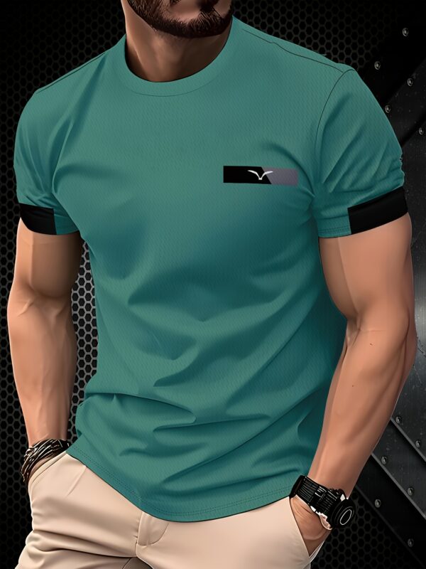 Dark Gray Goose Logo Men'S Stylish T-Shirt - Image 6