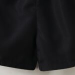 Summer Set for Boys with Splashed Ink Printed Short Sleeve Shirt + Plain Color Shorts - Image 9
