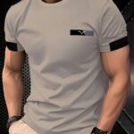 Dark Gray Goose Logo Men'S Stylish T-Shirt - Image 3