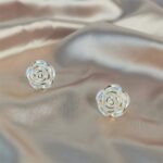 3pcs Set of Camellia Imitation Pearl Women'S High-end Ball Party Necklace, Bracelet and Earrings Set - Image 3