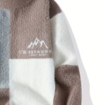 SENMEIGUO Men'S Chunky Knit Sweater, Casual Round Neck, Long Sleeve, Letter Print, Warm Winter Top, Regular Fit, Knitted Fabric, 2024 Fall/Winter Collection - Image 8