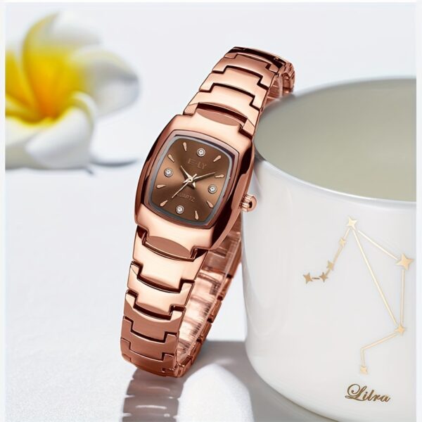 Square Rhinestone Quartz Watches Zinc Alloy Strap Zinc Alloy Pointer Zinc Alloy Dial Gifts For Women Men - Image 6
