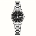 DEBLVE Women'S Ultra-Thin Stainless Steel Quartz Watch - Stylish, Lightweight, IPX7 with Calendar, Luminous Day Display, and Stainless Steel Band - Perfect for Casual Wear, DEBLVE - Image 3