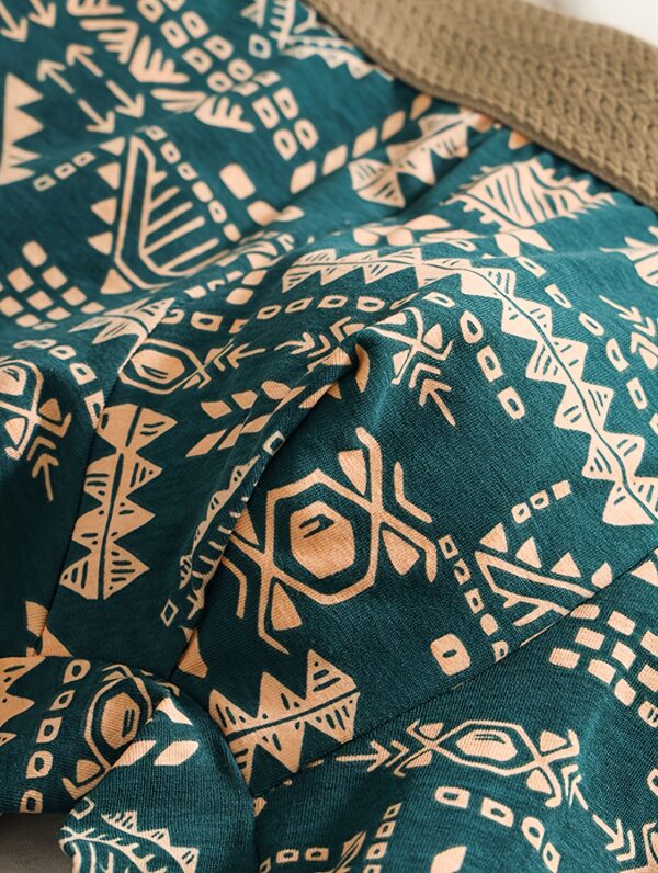 3pcs Men's Retro Geometric Print Boxer Briefs - Mid-Rise Stretch Comfort, Machine Washable, Vibrant Colors for Running & Casual Wear - Image 10