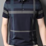 Men's Summer Plaid Shirt - Casual Short Sleeve, Nylon Blend, Stretch Fabric, Non-Transparent