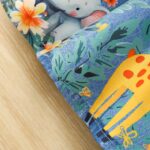 A Cute Sleeveless Dress for Baby Girls Featuring a Shirt Collar, Print Faux Denim, And Animal-Themed Designs, Perfect for Summer. - Image 8