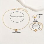 1pc Elegant Twisted Flower Ring, 1pc Necklace & 1 pcBracelet for Women - Classic Jewelry Gift - Image 5