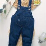 Kids' Denim Overalls - Cartoon Design, Long Sleeve, Pockets, Adjustable Straps, Loose Fit for Boys, Spring/Fall Casual Wear, for Outdoor - Image 5