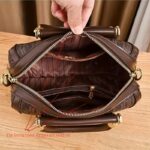 Designer-Inspired Boston Handbag for Women, Large Capacity Shoulder Bag with Zipper Closure, Polyester Lined, Painted Edges, Fashionable Versatile Crossbody Purse for Mature Ladies - Image 7