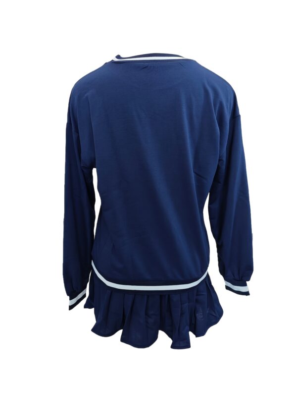 Printed Sweatshirt and Pleated Skirt Two-Piece Set - Image 8