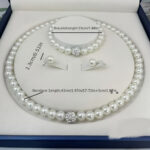 European and American Cross-border Imitation Pearl Necklace Bracelet Earrings Set Three-piece Set Foreign Trade Bride Accessories, for Wedding - Image 5