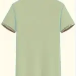 Men'S Premium Business Casual Polo Shirt - Knit Polyester Fabric, Regular Fit, Short Sleeve, Lapel Collar, Slight Stretch, Geometric Pattern with Button Detail, Summer Style - Image 9
