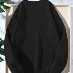 Men's Casual Sweatshirt with "Never Give Up" Print, Polyester 100% Knit Fabric, Elastic Round Neck, Regular Fit Long Sleeve Hoodie Top - Image 6