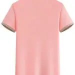 Men'S Premium Business Casual Polo Shirt - Knit Polyester Fabric, Regular Fit, Short Sleeve, Lapel Collar, Slight Stretch, Geometric Pattern with Button Detail, Summer Style - Image 7