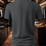 Men's Milan Print Short Sleeve Golf Shirt - Breathable, Stretch Fabric, Button- Collar, Lightweight Business Casual Style for Summer, Tennis & Golf Training - Image 8